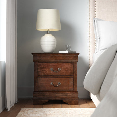 Mayville Brown Cherry Nightstand - Ornate Home