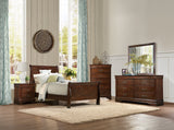 Mayville Brown Cherry Twin Bed - Ornate Home