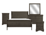 Mayville Stained Gray 5-Piece Queen Bedroom Set - Ornate Home