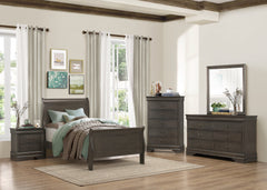 Mayville Stained Gray Mirror - Ornate Home
