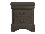 Mayville Stained Gray Nightstand - Ornate Home