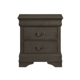 Mayville Stained Gray Nightstand - Ornate Home