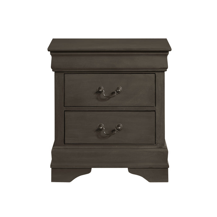 Mayville Stained Gray Nightstand - Ornate Home