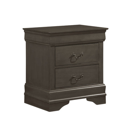 Mayville Stained Gray Nightstand - Ornate Home