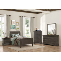 Mayville Stained Gray Nightstand - Ornate Home