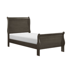 Mayville Stained Gray Twin Bed - Ornate Home