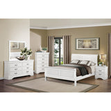 Mayville White California King Bed - Ornate Home