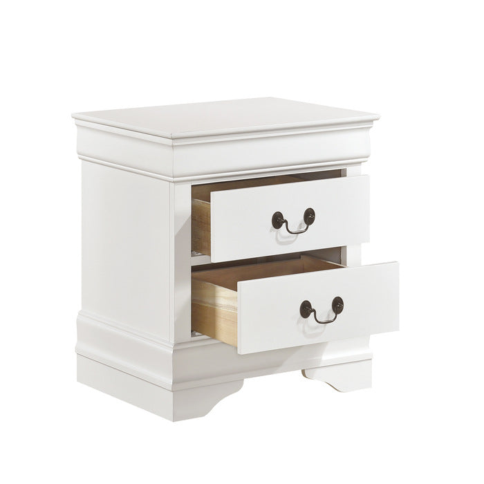 Mayville White Nightstand - Ornate Home