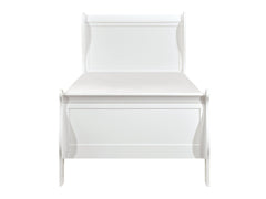 Mayville White Twin Bed - Ornate Home
