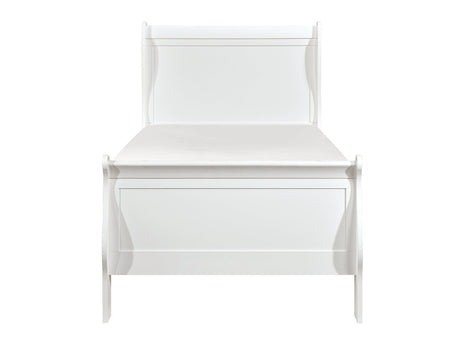 Mayville White Twin Bed - Ornate Home