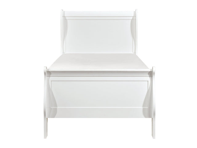 Mayville White Twin Bed - Ornate Home