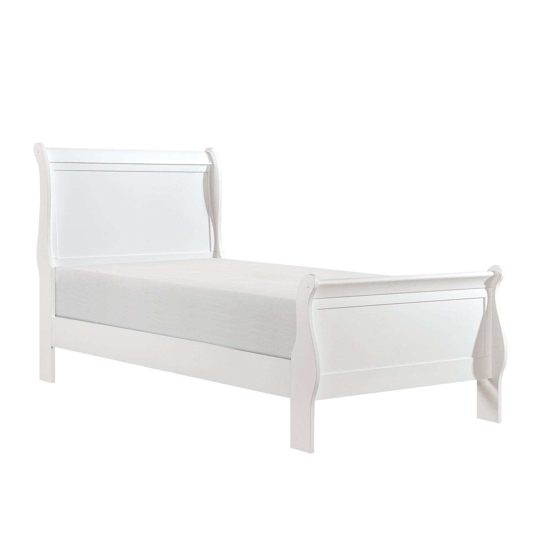 Mayville White Twin Bed - Ornate Home