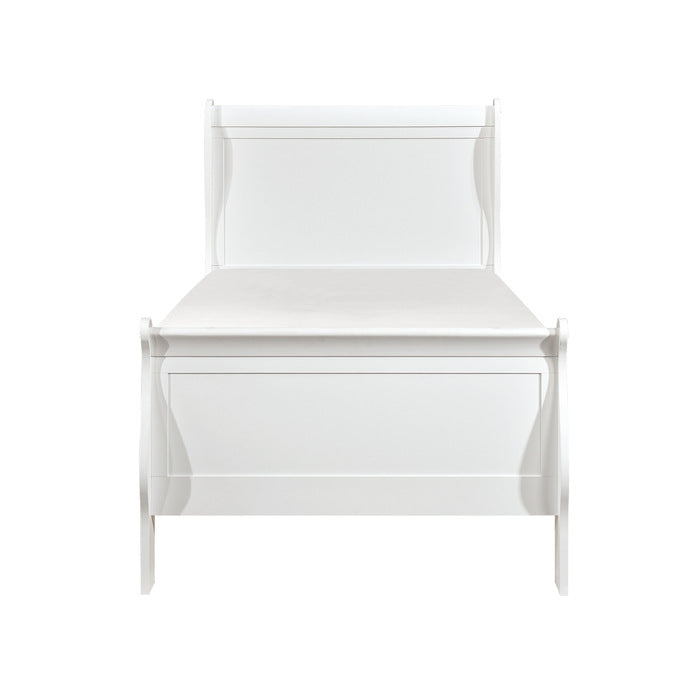 Mayville White Twin Bed - Ornate Home