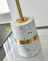 Maywick White/Brass Table Lamp (Set of 2) - Ornate Home