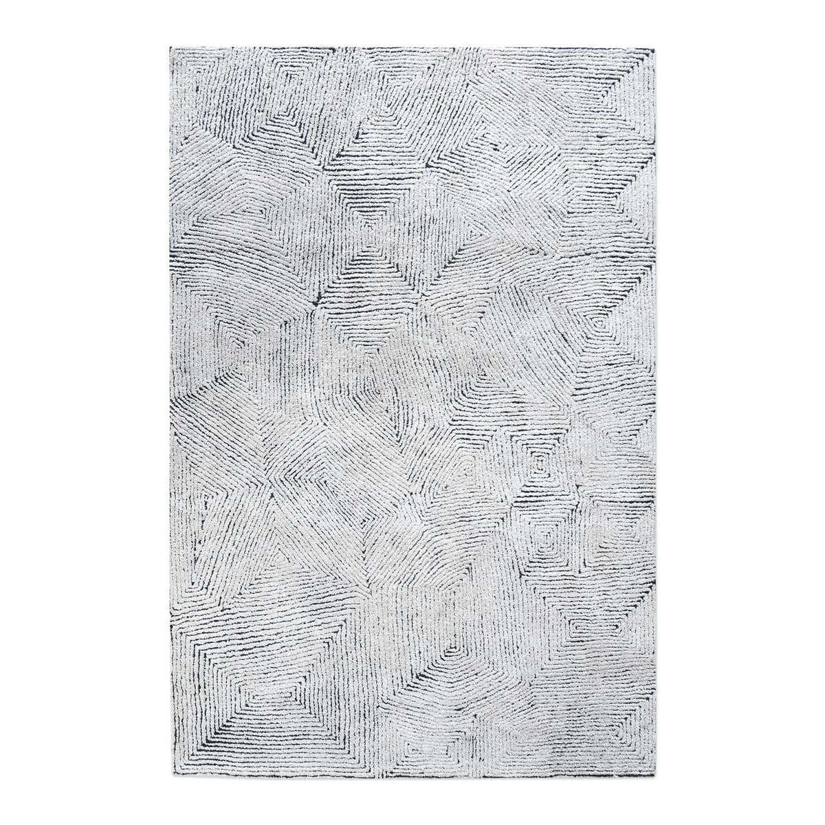 Maze Blue 8 X 10 Rug - Ornate Home