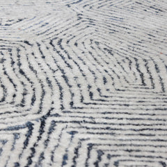 Maze Blue 9 X 12 Rug - Ornate Home