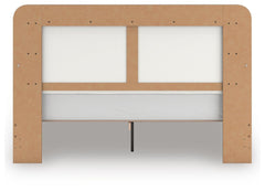 Mazilar White/Brown King Upholstered Bed - Ornate Home
