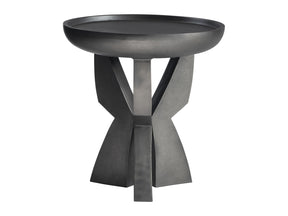 Mazo Black Nickel Side Table - Ornate Home