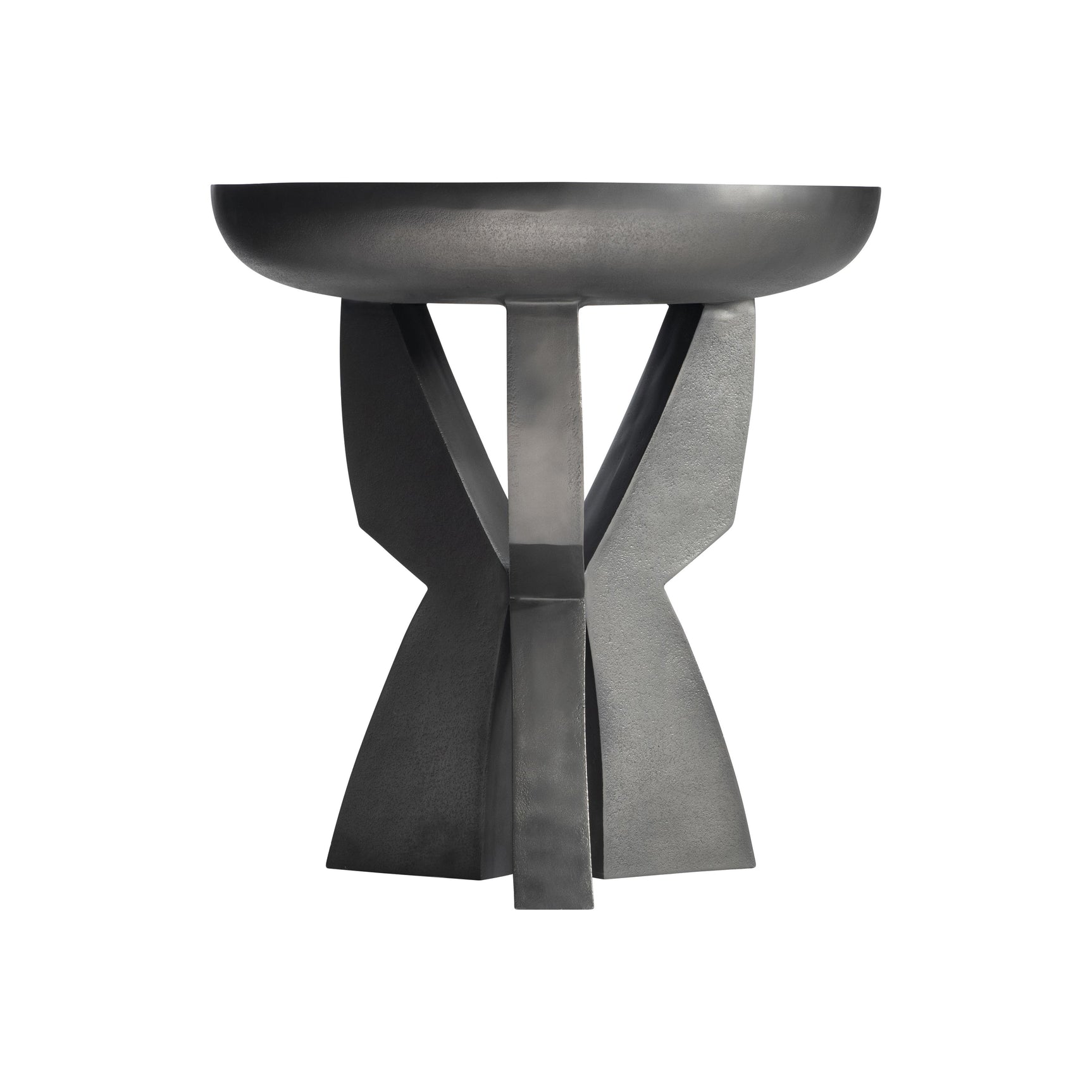 Mazo Black Nickel Side Table - Ornate Home