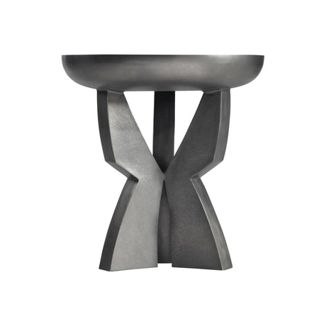 Mazo Black Nickel Side Table - Ornate Home