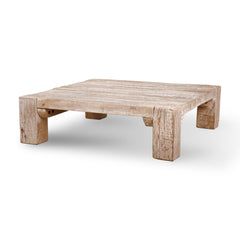 McArthur Brown Square Reclaimed Solid Wood Coffee Table