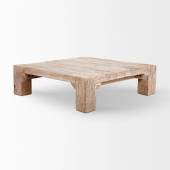 McArthur Brown Square Reclaimed Solid Wood Coffee Table