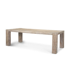 McArthur White 94"W Dining Table - Ornate Home