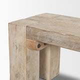 McArthur Whitewash 64" Reclaimed Wood Bench - Ornate Home