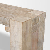 McArthur Whitewash 64" Reclaimed Wood Bench - Ornate Home