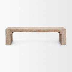 McArthur Whitewash Reclaimed Wood Bench