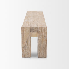 McArthur Whitewash Reclaimed Wood Bench