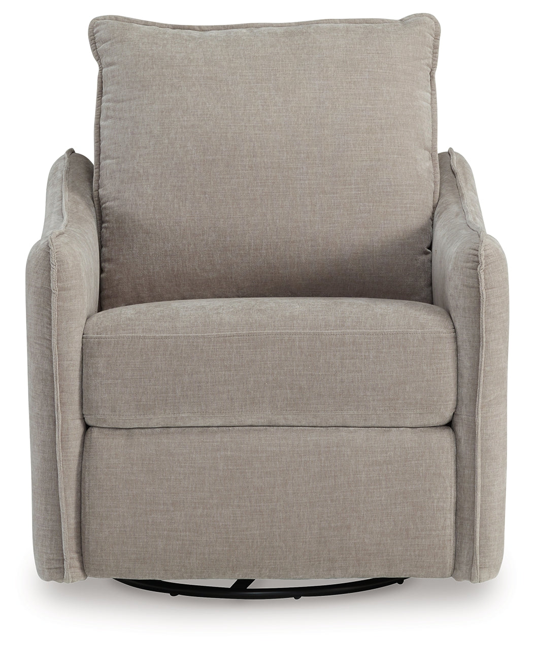 McBurg Taupe Swivel Power Recliner - Ornate Home