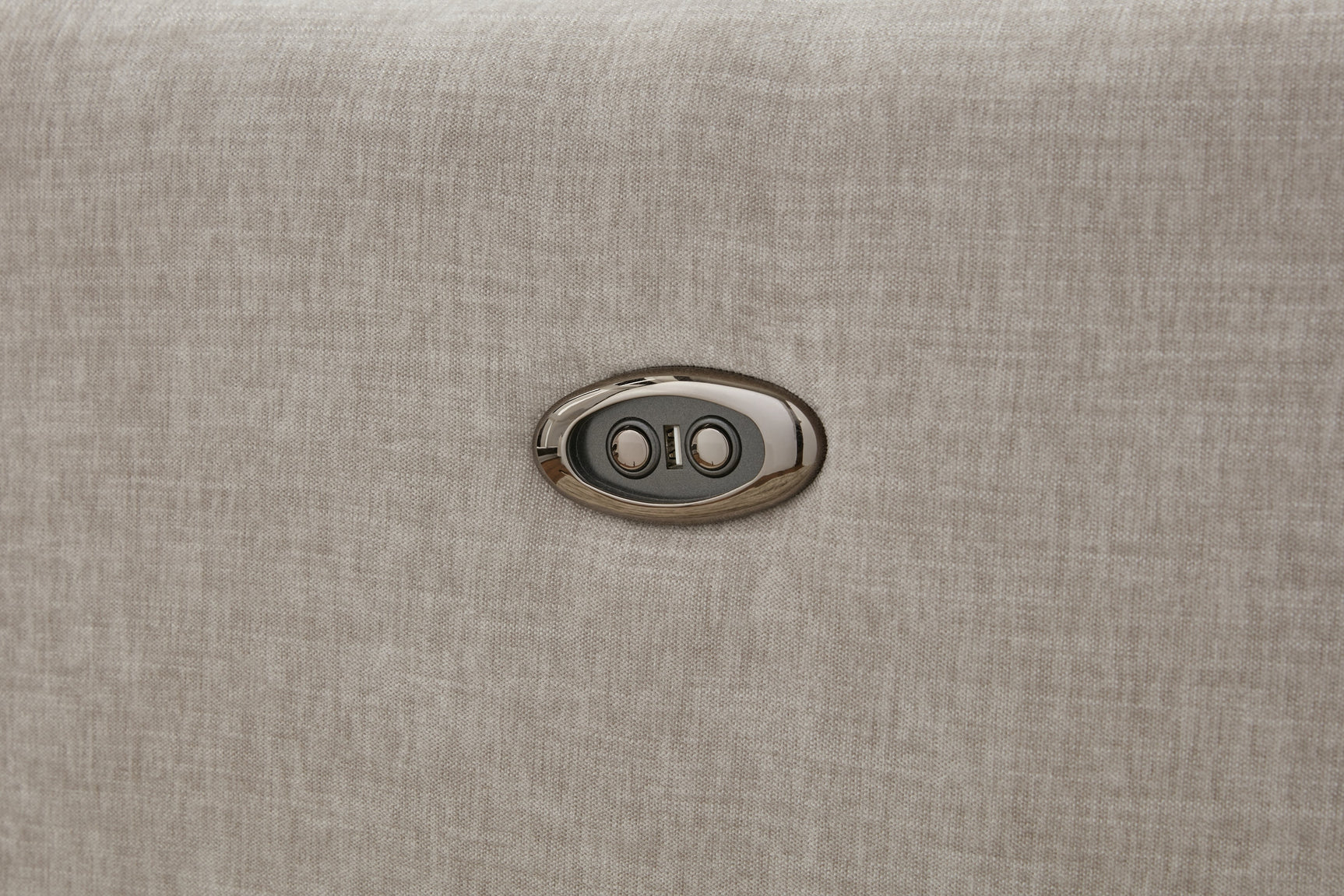 McBurg Taupe Swivel Power Recliner - Ornate Home