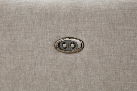 McBurg Taupe Swivel Power Recliner - Ornate Home