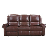 McCall Brown Power Reclining Sofa and Loveseat - Ornate Home