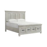 McCoy Antique White 5-Piece King Storage Bedroom Set - Ornate Home