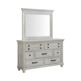 McCoy Antique White 5-Piece Queen Storage Bedroom Set - Ornate Home