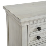 McCoy Antique White 7-Drawer Dresser - Ornate Home