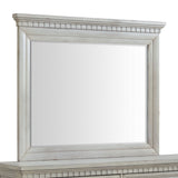 McCoy Antique White Dresser & Mirror Set - Ornate Home