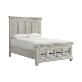 McCoy Antique White Queen Storage Bed - Ornate Home