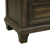 McCoy Charcoal 4-Piece King Storage Bedroom Set with 2 Nightstands & Dresser - Ornate Home