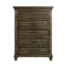 McCoy Charcoal 5-Drawer Chest - Ornate Home