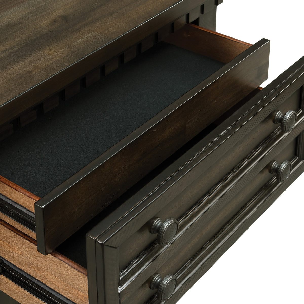 McCoy Charcoal 5-Piece King Storage Bedroom Set - Ornate Home