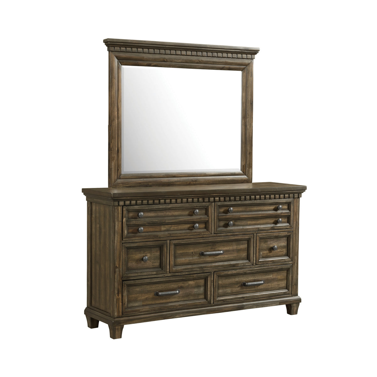 McCoy Charcoal 5-Piece Queen Storage Bedroom Set - Ornate Home