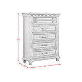 McCoy Charcoal 5-Piece Queen Storage Bedroom Set - Ornate Home