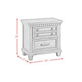 McCoy Charcoal 5-Piece Queen Storage Bedroom Set with 2 Nightstands, Dresser & Chest - Ornate Home