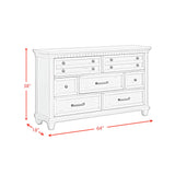 McCoy Charcoal 7-Drawer Dresser - Ornate Home