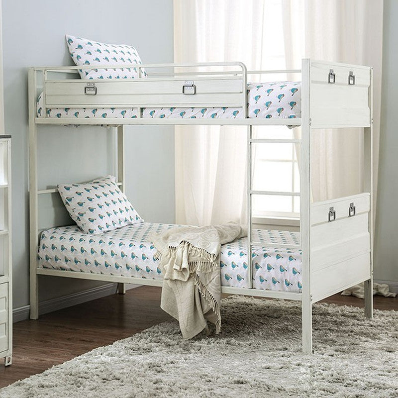 McCredmond White Twin/Twin Bunk Bed - Ornate Home