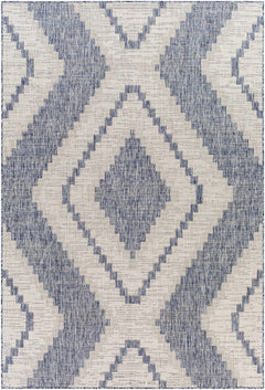 McCrory Pale Blue Flat Outdoor Rug - Clearance - Ornate Home