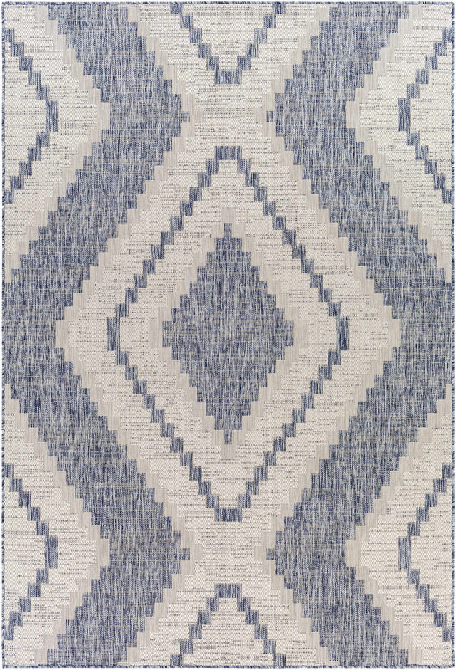 McCrory Pale Blue Flat Outdoor Rug - Clearance - Ornate Home